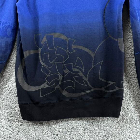 Slowbucks Men's Medium Blue Crewneck Sweatshirt Die Dipped Hip Hop - Picture 11 of 11